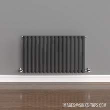 Kartell K-Rad Aspen Single Anthracite Horizontal Radiator 600mm x 960mm