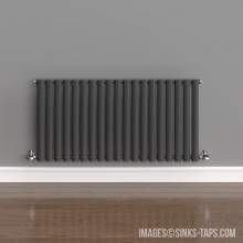 Kartell K-Rad Aspen Single Anthracite Horizontal Radiator 600mm x 1140mm