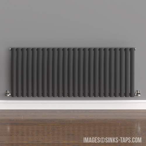 Kartell K-Rad Aspen Single Anthracite Horizontal Radiator 600mm x 1440mm