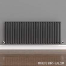 Kartell K-Rad Aspen Single Anthracite Horizontal Radiator 600mm x 1440mm