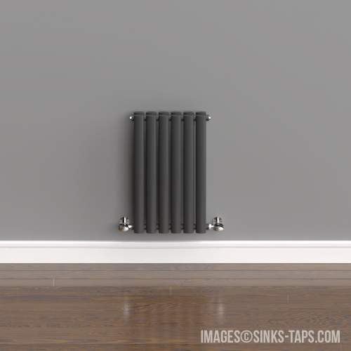 Kartell K-Rad Aspen Double Anthracite Horizontal Radiator 600mm x 360mm