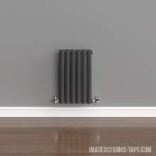 Kartell K-Rad Aspen Double Anthracite Horizontal Radiator 600mm x 360mm