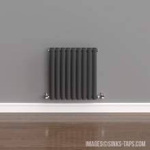 Kartell K-Rad Aspen Double Anthracite Horizontal Radiator 600mm x 540mm