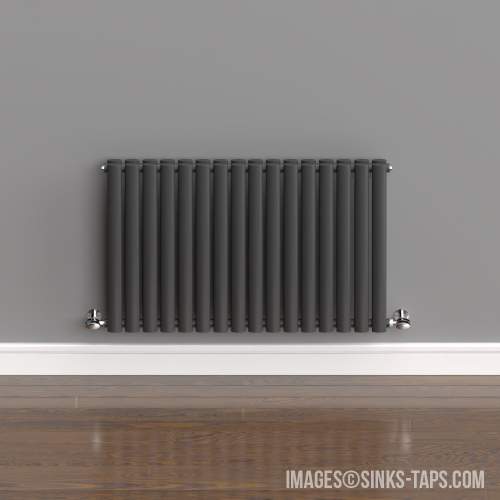 Kartell K-Rad Aspen Double Anthracite Horizontal Radiator 600mm x 960mm