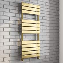 Kartell K-Rad Malibu Brushed Brass Designer Heated Towel Rail 1200mm x 500mm