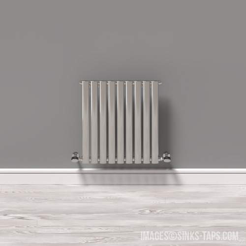 Kartell K-Rad Aspen Single Stainless Steel Horizontal Radiator 600mm x 570mm