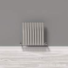 Kartell K-Rad Aspen Single Stainless Steel Horizontal Radiator 600mm x 570mm