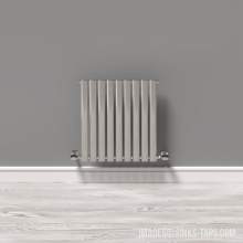 Kartell K-Rad Aspen Double Stainless Steel Horizontal Radiator 600mm x 570mm