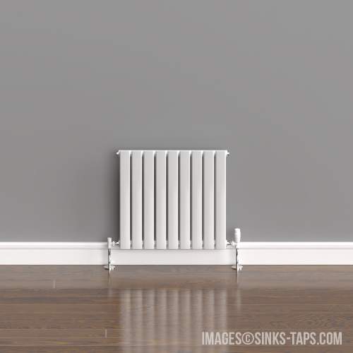 Kartell K-Rad Boston Single White Horizontal Radiator 600mm x 630mm