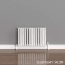 Kartell K-Rad Boston Single White Horizontal Radiator 600mm x 910mm