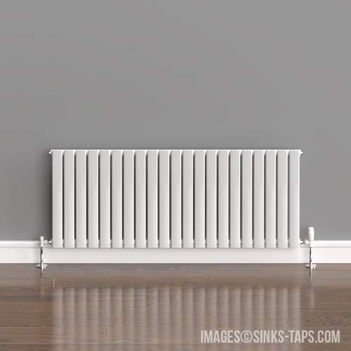 Kartell K-Rad Boston Single White Horizontal Radiator 600mm x 1470mm