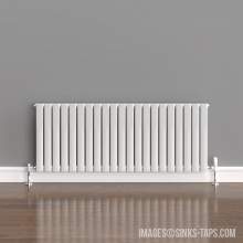 Kartell K-Rad Boston Single White Horizontal Radiator 600mm x 1470mm