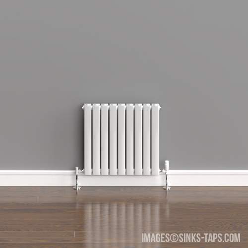 Kartell K-Rad Boston Double White Horizontal Radiator 600mm x 630mm