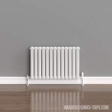 Kartell K-Rad Boston Double White Horizontal Radiator 600mm x 910mm