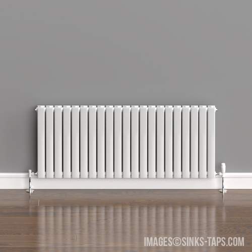 Kartell K-Rad Boston Double White Horizontal Radiator 600mm x 1470mm