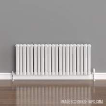 Kartell K-Rad Boston Double White Horizontal Radiator 600mm x 1470mm