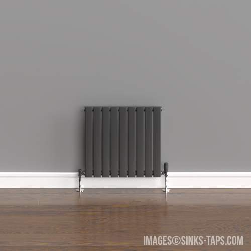 Kartell K-Rad Boston Single White Horizontal Radiator 600mm x 630mm