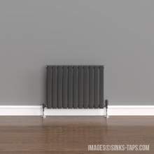 Kartell K-Rad Boston Single Anthracite Horizontal Radiator 600mm x 770mm