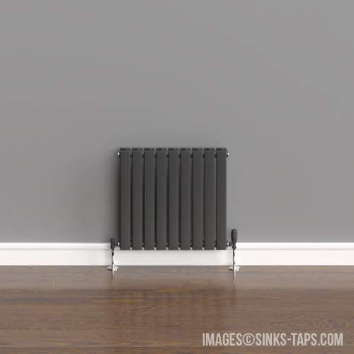 Kartell K-Rad Boston Double Anthracite Horizontal Radiator 600mm x 630mm