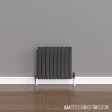 Kartell K-Rad Boston Double Anthracite Horizontal Radiator 600mm x 630mm