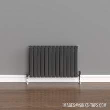 Kartell K-Rad Boston Double Anthracite Horizontal Radiator 600mm x 910mm