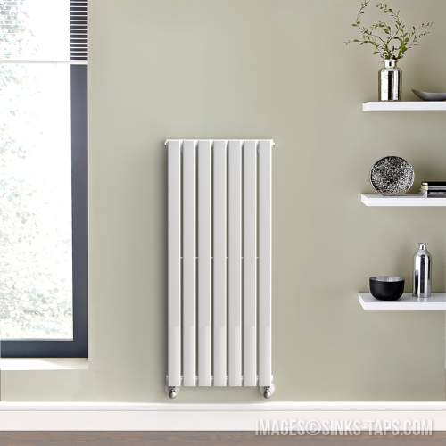 Kartell K-Rad Boston White Designer Vertical Radiator 1200mm x 480mm