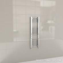 Kartell K-Rail Chrome Straight Bar Heated Towel Rail 300mm x 1000mm