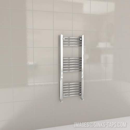 Kartell K-Rail Chrome Straight Bar Heated Towel Rail 400mm x 1000mm