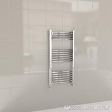 Kartell K-Rail Chrome Straight Bar Heated Towel Rail 500mm x 1000mm