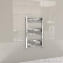 Kartell K-Rail Chrome Straight Bar Heated Towel Rail 600mm x 1000mm