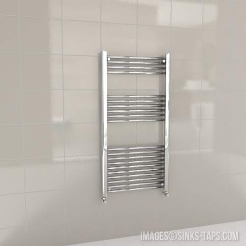 Kartell K-Rail Chrome Straight Bar Heated Towel Rail 600mm x 1200mm