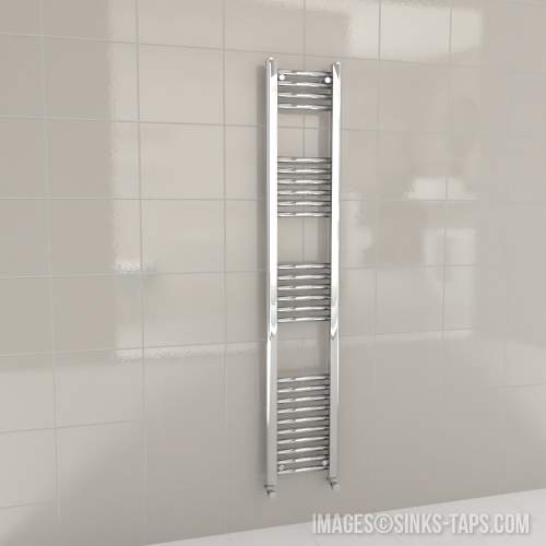 Kartell K-Rail Chrome Straight Bar Heated Towel Rail 300mm x 1600mm