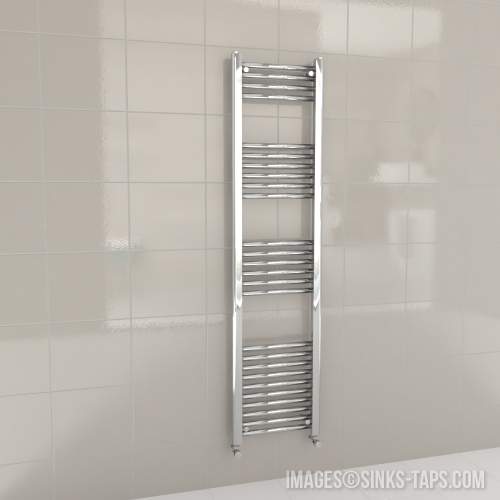 Kartell K-Rail Chrome Straight Bar Heated Towel Rail 400mm x 1600mm