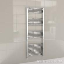 Kartell K-Rail Chrome Straight Bar Heated Towel Rail 600mm x 1600mm