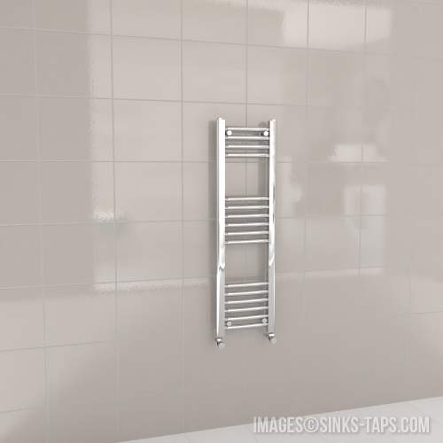 Kartell K-Rail Chrome Curved Bar Heated Towel Rail 300mm x 1000mm