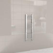 Kartell K-Rail Chrome Curved Bar Heated Towel Rail 300mm x 1000mm