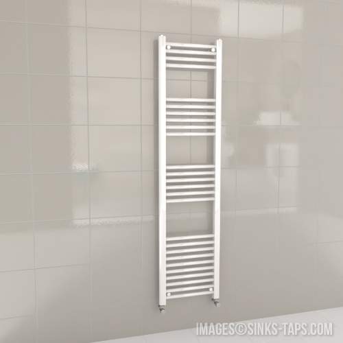 Kartell K-Rail White Straight Bar Heated Towel Rail 400mm x 1600mm