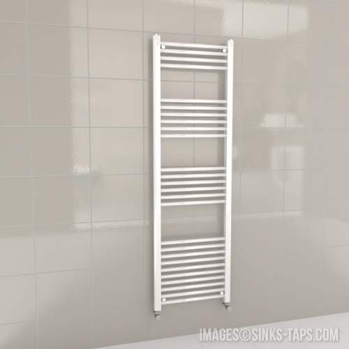 Kartell K-Rail White Straight Bar Heated Towel Rail 500mm x 1600mm