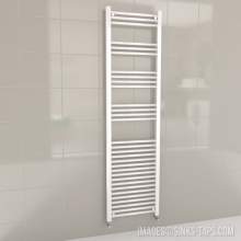 Kartell K-Rail White Straight Bar Heated Towel Rail 500mm x 1800mm