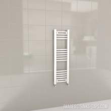 Kartell K-Rail White Straight Bar Heated Towel Rail 300mm x 1000mm