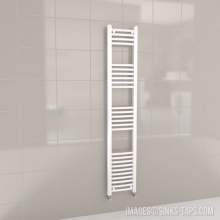 Kartell K-Rail White Curved Bar Heated Towel Rail 300mm x 1600mm