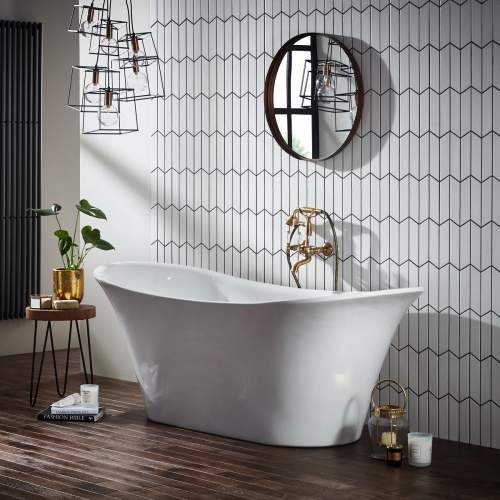 Holborn Bow 1800mm Traditional Double Ended Freestanding Bath