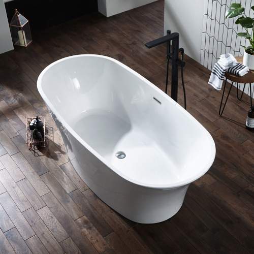Frontline Ion 1700mm Freestanding Double Ended Bath