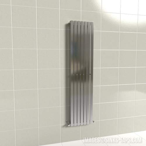 Kartell K-Rad Idaho Stainless Steel Designer Vertical Radiator 1500mm x 350mm