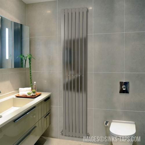 Kartell K-Rad Idaho Stainless Steel Designer Vertical Radiator 1800mm x 350mm