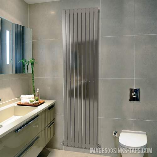 Kartell K-Rad Idaho Stainless Steel Designer Vertical Radiator 1800mm x 450mm