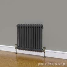 Kartell K-Rad Laser Klassic 2 Column Horizontal Anthracite Radiator 650mm x 600mm