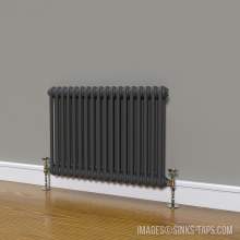 Kartell K-Rad Laser Klassic 2 Column Horizontal Anthracite Radiator 830mm x 600mm