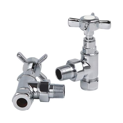 Kartell Chrome Traditional Cross Head Valves