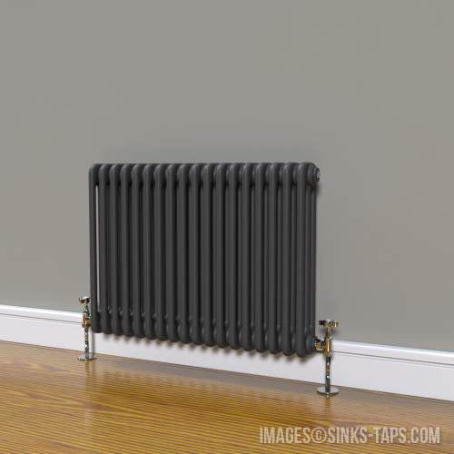 Kartell K-Rad Laser Klassic 3 Column Horizontal Anthracite Radiator 830mm x 600mm